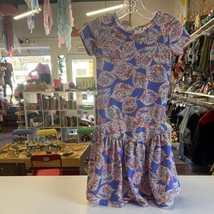 Dot Dot Smile Purple and Multicolor Kids Dress